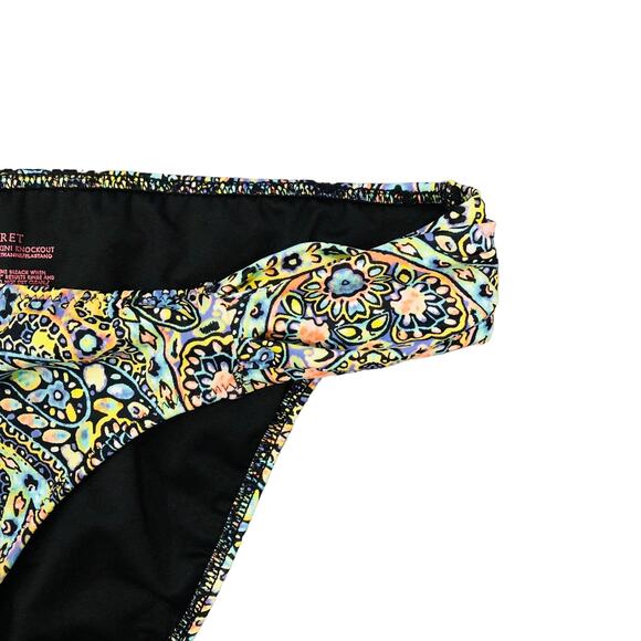 Victoria Secret The Knockout Pastel Floral Design Swimsuit Bikini Bottom Small - Picture 2 of 5